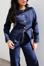 Load image into Gallery viewer, Becca Button Up Jacket - Denim
