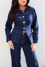Load image into Gallery viewer, Becca Button Up Jacket - Denim
