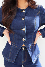 Load image into Gallery viewer, Becca Button Up Jacket - Denim
