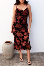 Load image into Gallery viewer, Delilah Midi Dress - Black Floral
