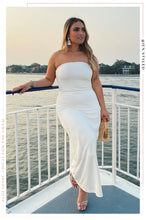 Load image into Gallery viewer, Elaine Strapless Maxi Dress - White
