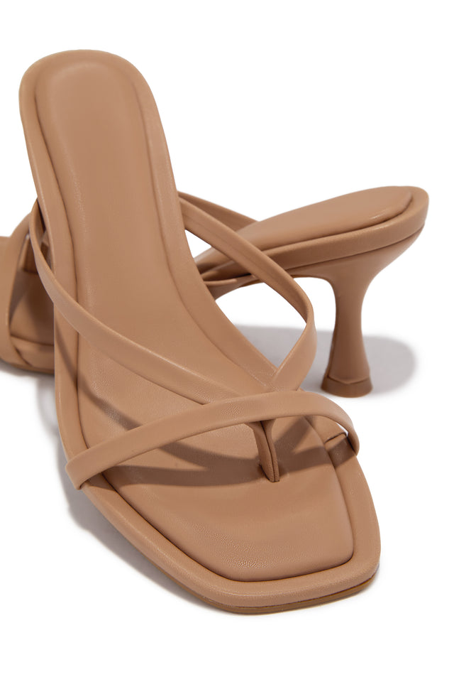 Load image into Gallery viewer, Elena Mid Heel Mules - Camel

