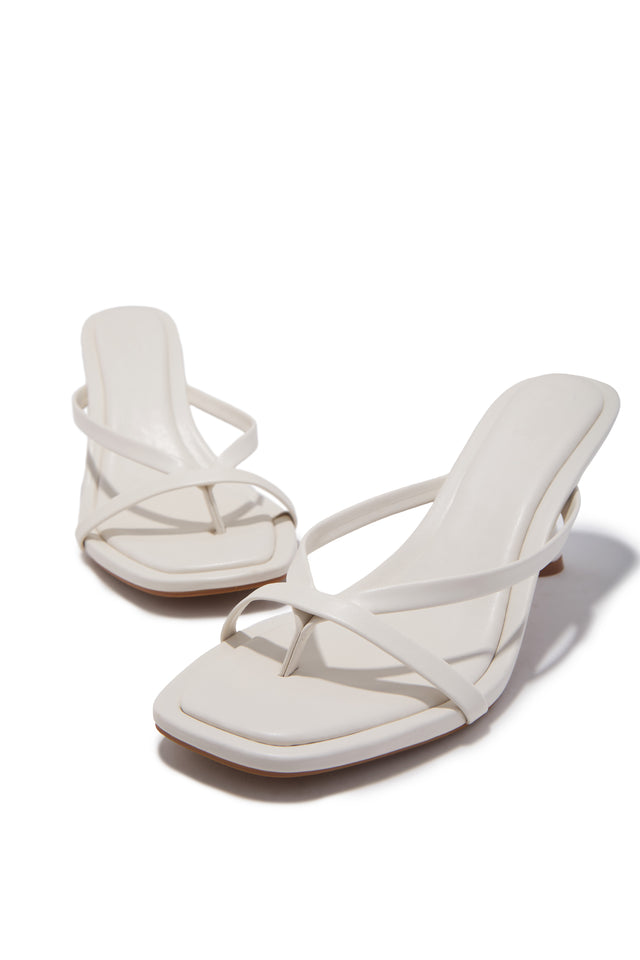 Load image into Gallery viewer, Elena Mid Heel Mules - Ivory
