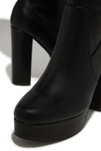 Load image into Gallery viewer, Ellie Platform Block Heel Boots - Black
