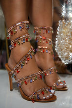 Load image into Gallery viewer, Feeling Divine Embellished Around The Ankle Coil Heels - Multi
