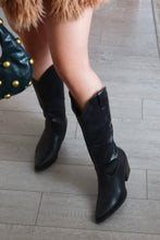 Load image into Gallery viewer, Festival Forever Cowgirl Boots - Black

