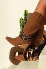 Load image into Gallery viewer, Festival Forever Cowgirl Boots - Tan
