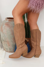 Load image into Gallery viewer, Festival Forever Cowgirl Boots - Taupe
