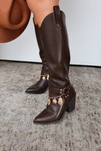 Load image into Gallery viewer, Sunsets &amp; Festivals Cowgirl Boots - Brown
