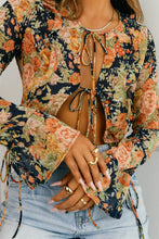 Load image into Gallery viewer, Denim Styled with Floral Top
