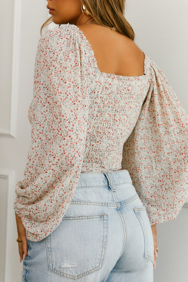 Load image into Gallery viewer, Floral Woven Top
