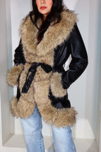 Load image into Gallery viewer, Foxy Faux Fur Coat - Black
