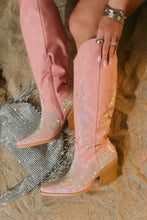 Load image into Gallery viewer, Frankie Embellished Cowgirl Boots - Pink
