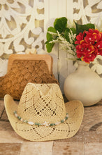 Load image into Gallery viewer, Gloriana Straw Western Hat - Ivory
