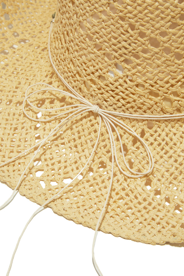 Load image into Gallery viewer, Gloriana Straw Western Hat - Ivory
