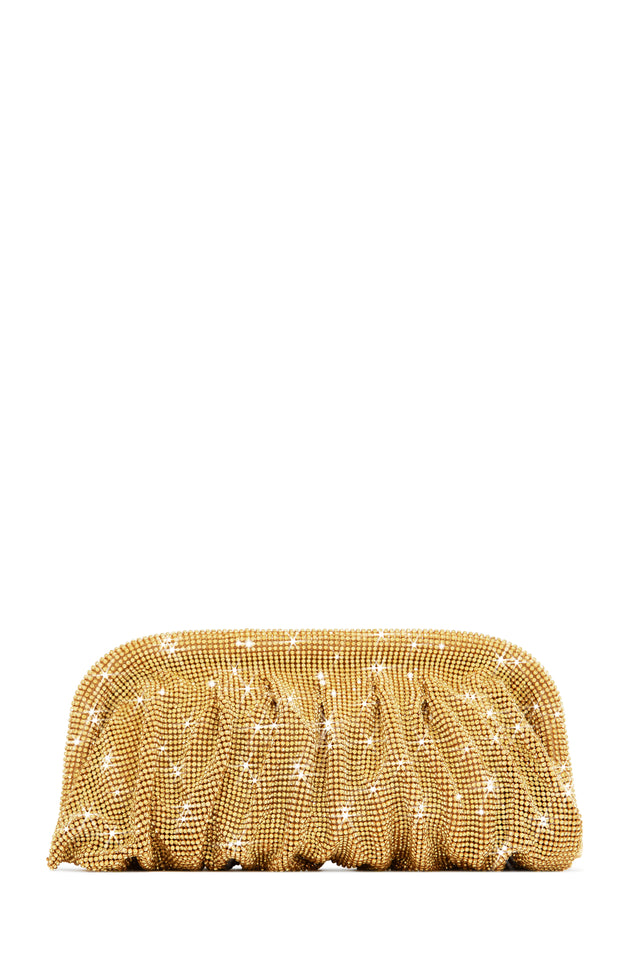 Load image into Gallery viewer, Gala Nights Embellished Clutch Bag - Gold
