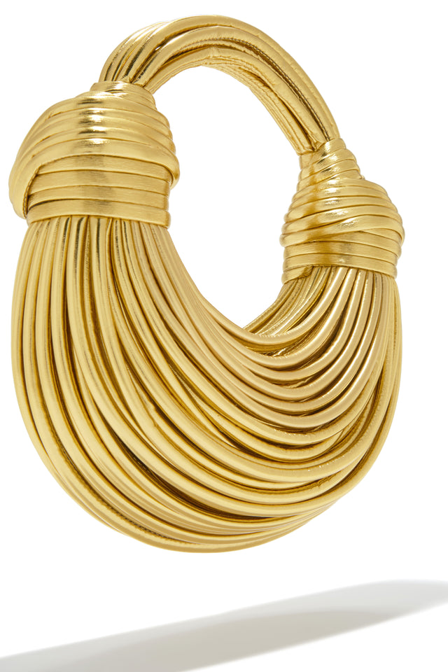 Load image into Gallery viewer, Metallic Handbag in Metallic Gold
