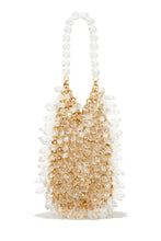 Load image into Gallery viewer, Mini Cross Body Clear Gold Bag
