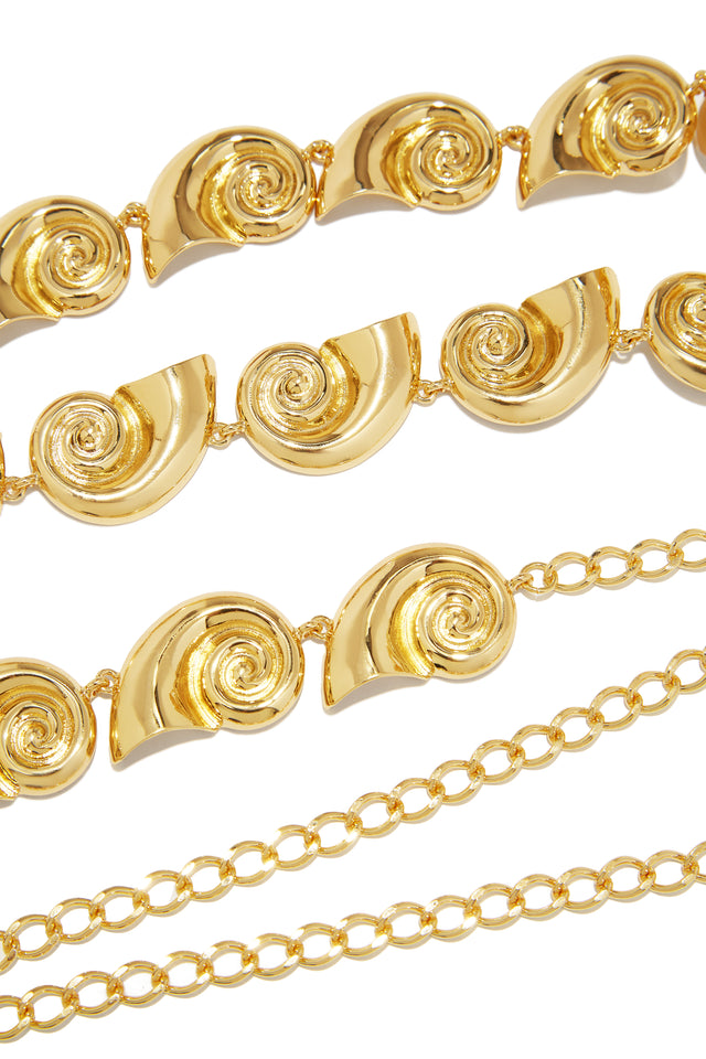 Load image into Gallery viewer, Leilani Sea Shell Chain Belt - Gold
