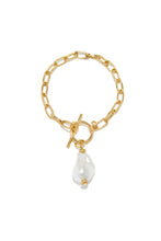 Load image into Gallery viewer, Gold and Pearl Bracelet

