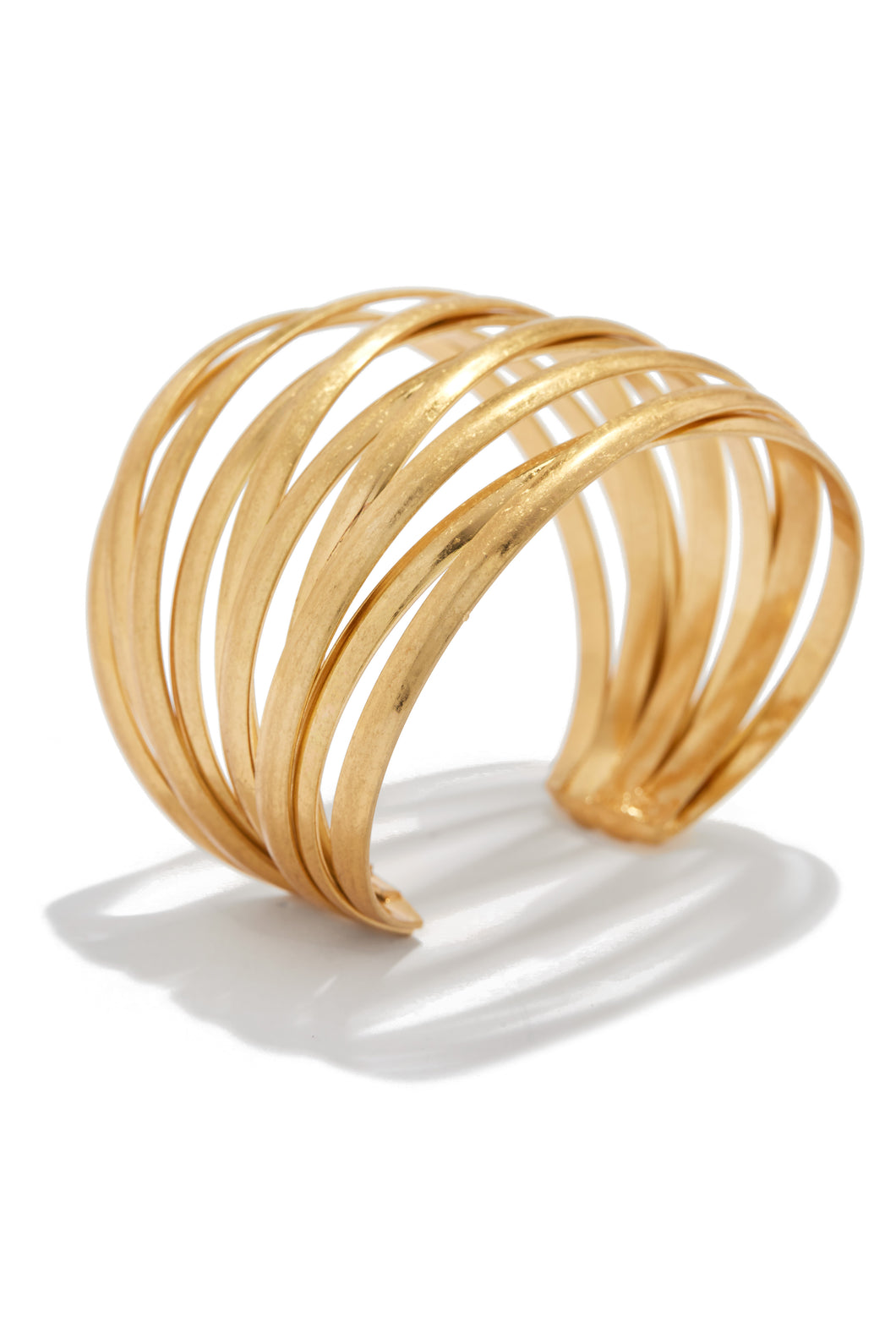 Gold Tone Cuff Bracelet