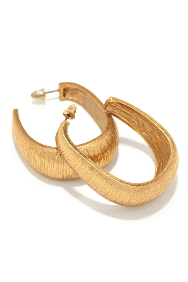 Load image into Gallery viewer, Gold Tone Statement Earring 
