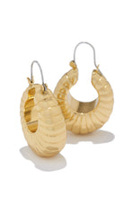Load image into Gallery viewer, Evania Chunky Hoop Earring - Gold
