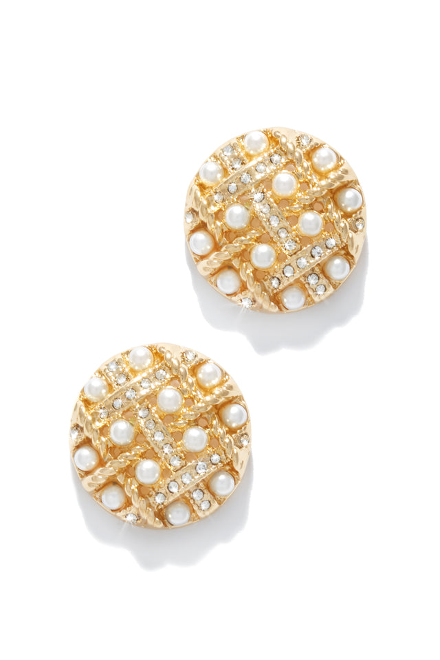 Load image into Gallery viewer, Gold Cluster Earring
