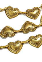 Load image into Gallery viewer, Gold Tone Heart Pendant Belt
