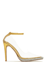 Load image into Gallery viewer, Gold-Tone Embellished Heels
