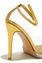 Load image into Gallery viewer, Gold-Tone High Heels with Velcro Strap
