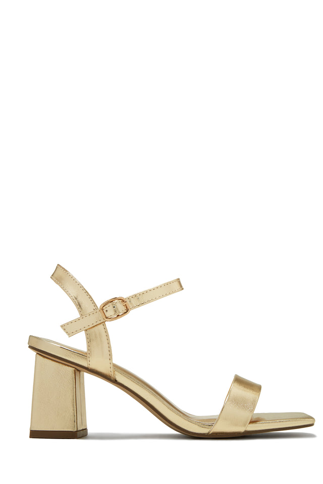 Load image into Gallery viewer, Gold Tone Summer Heel 
