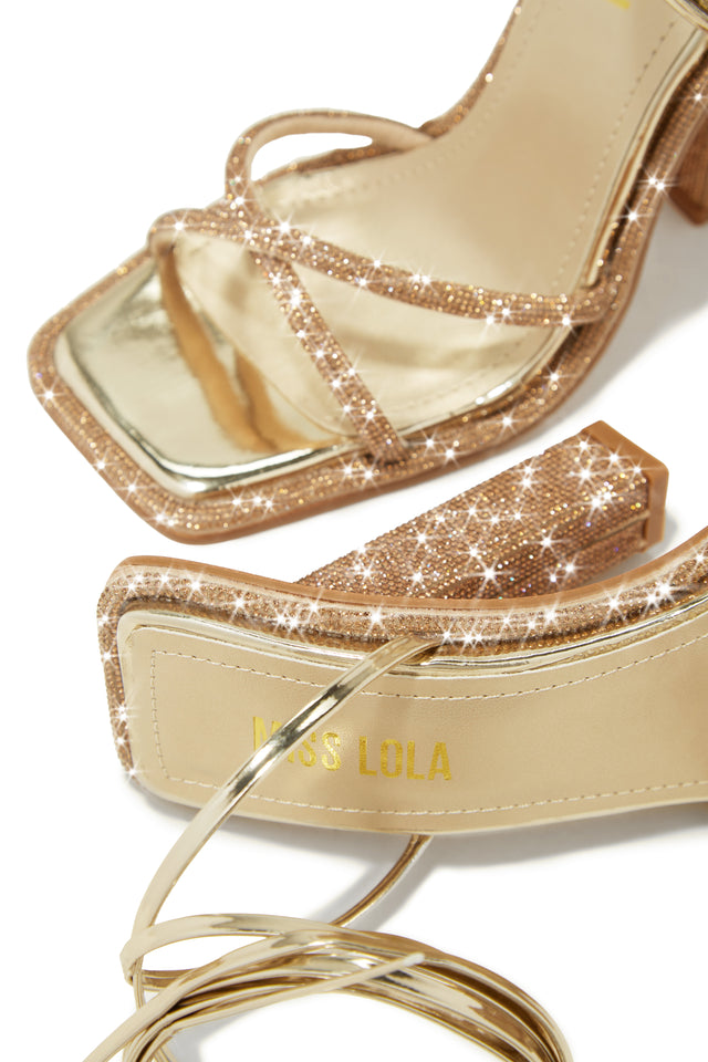 Load image into Gallery viewer, Embellished Rose Gold Tone Straps
