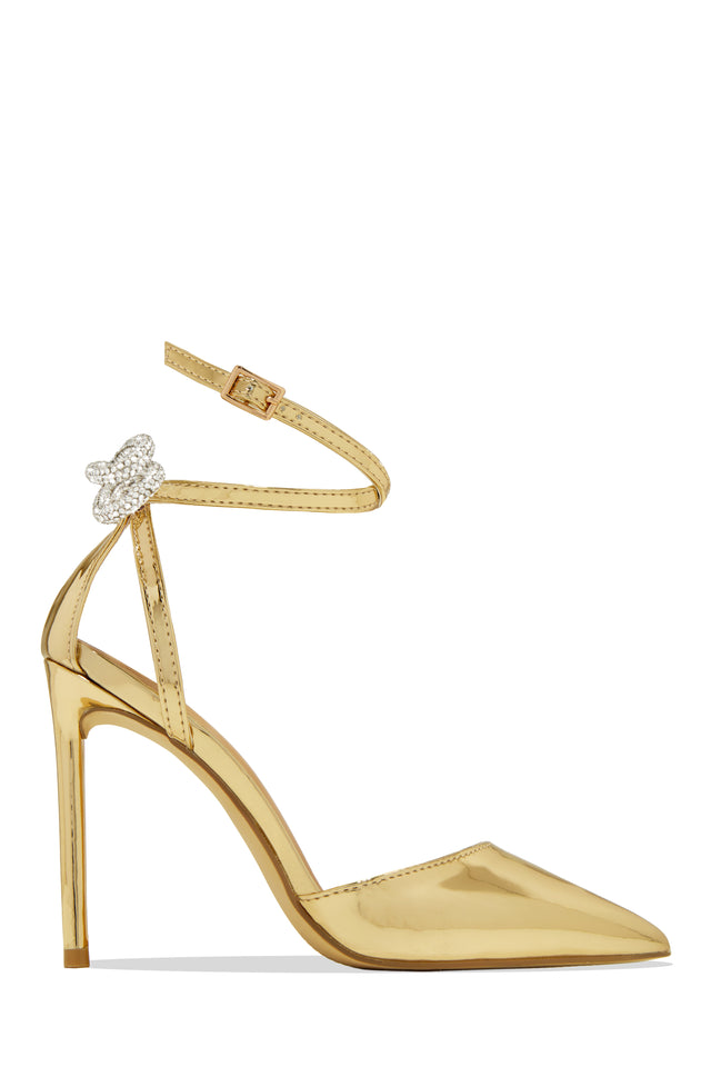 Load image into Gallery viewer, Gold Metallic Pumps
