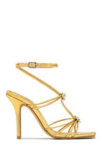 Load image into Gallery viewer, Lovestruck Embellished Strappy High Heels - Denim
