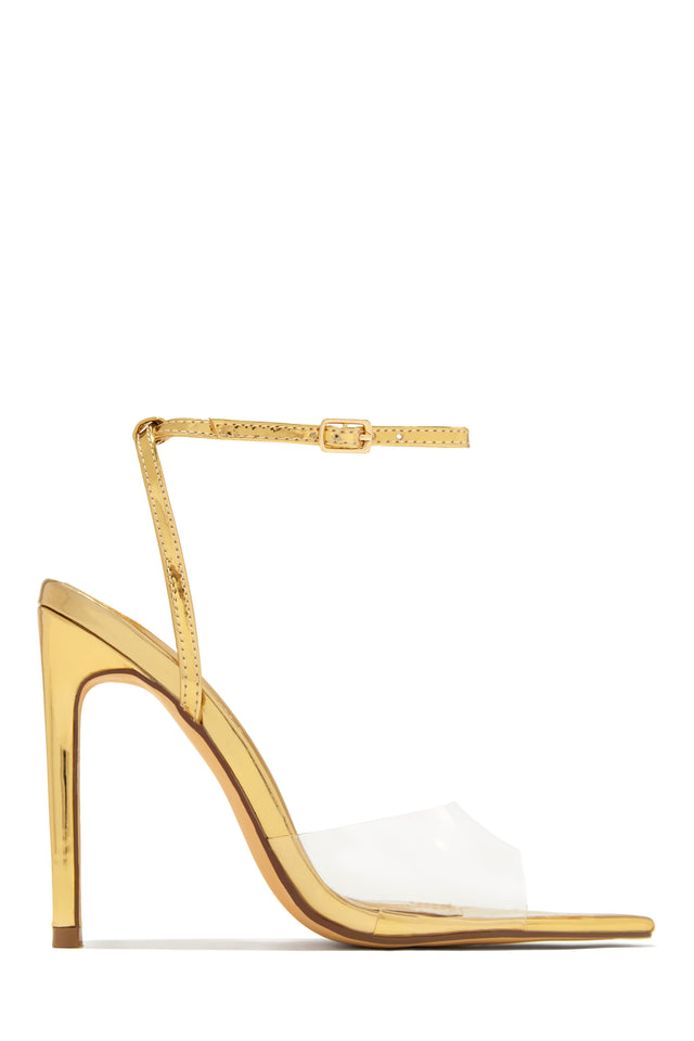 Clear strap heels size 11 outlet