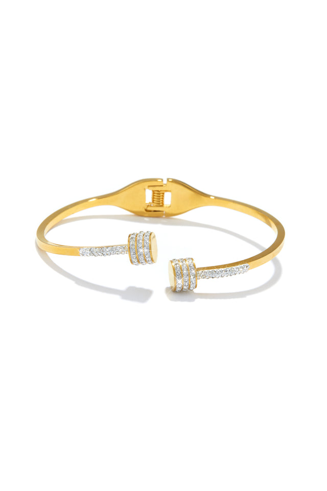 Load image into Gallery viewer, Gold Tone Embellished Bracelet
