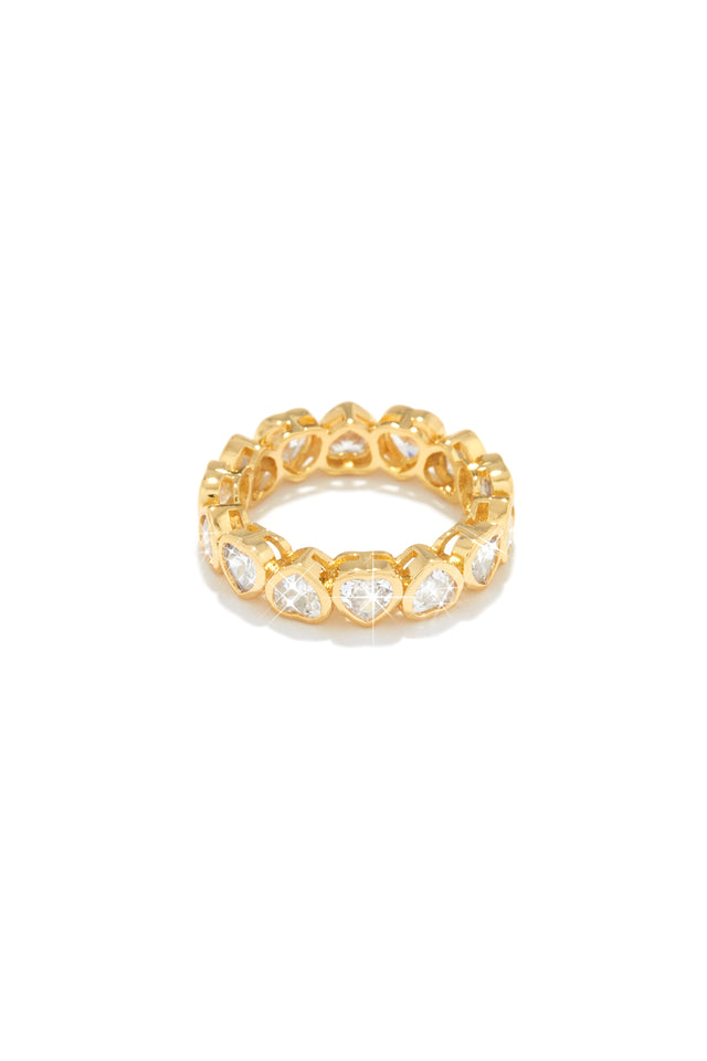 Load image into Gallery viewer, Gold Tone Heart Ring
