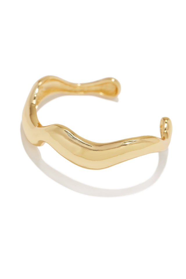 Load image into Gallery viewer, Gold Tone Abstract Bracelet
