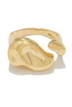 Load image into Gallery viewer, Gold Tone Textured Ring
