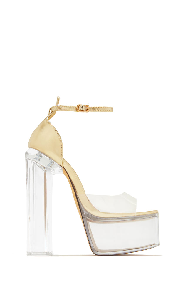 Wisdom - Cape Robbin Nude Clear Ankle Strap Low Block Heels – ShoeFad