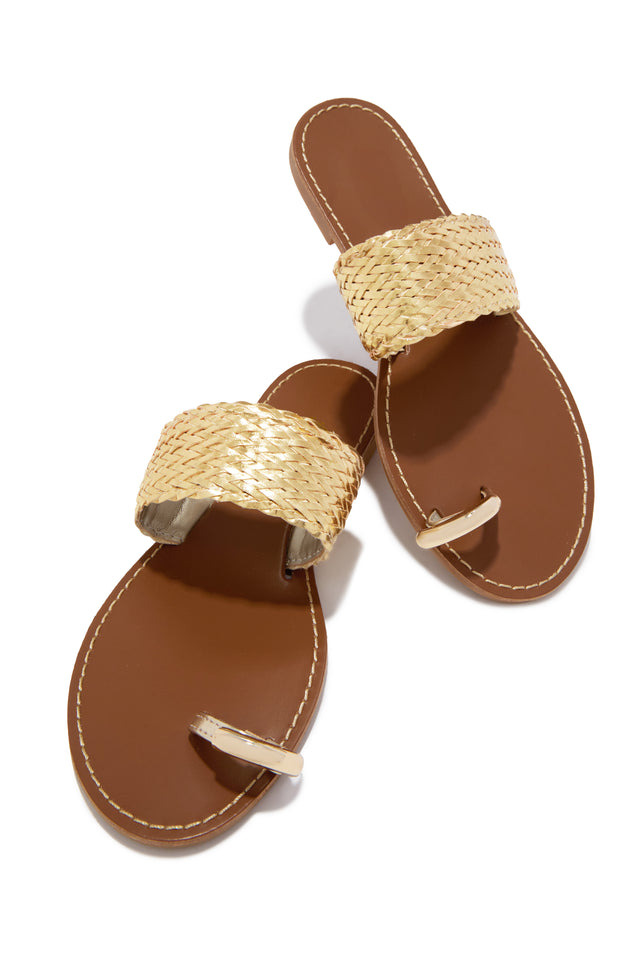 Load image into Gallery viewer, Julissa Slip On Sandals - Gold
