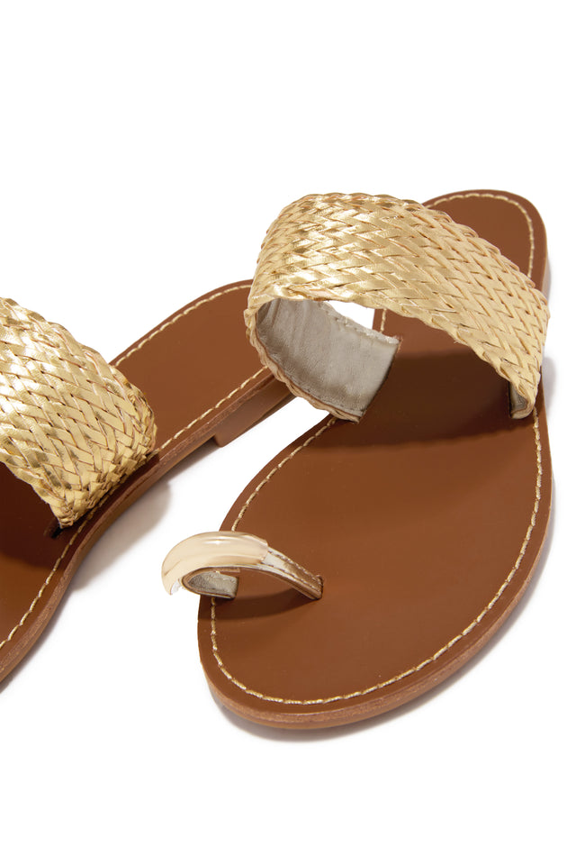 Load image into Gallery viewer, Julissa Slip On Sandals - Gold
