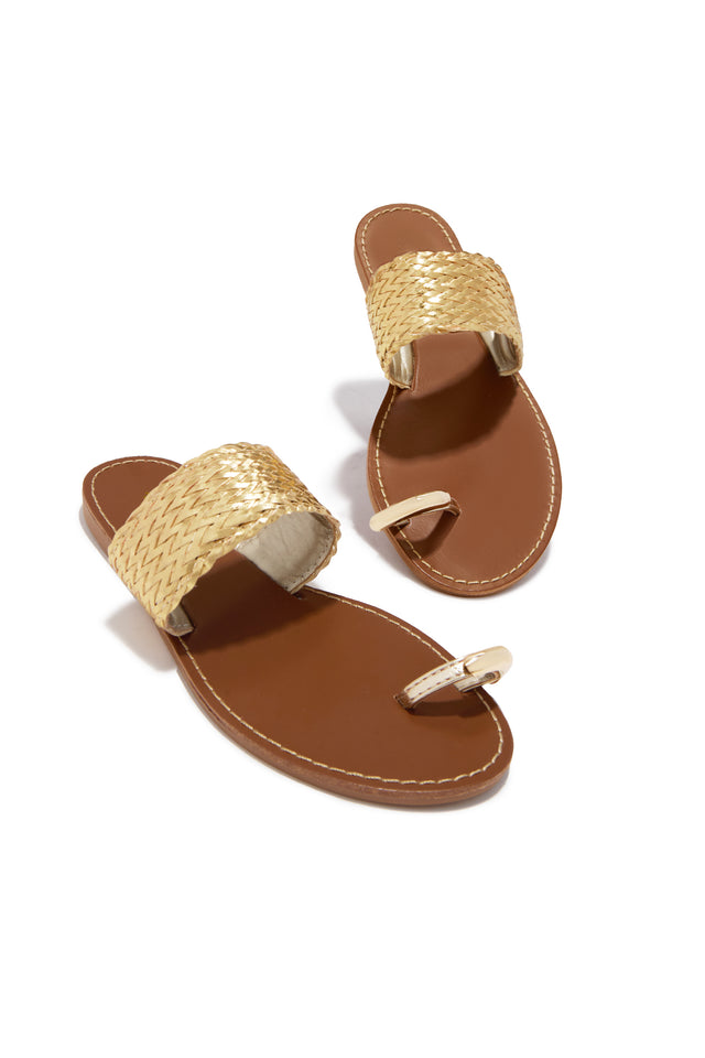 Load image into Gallery viewer, Julissa Slip On Sandals - Gold
