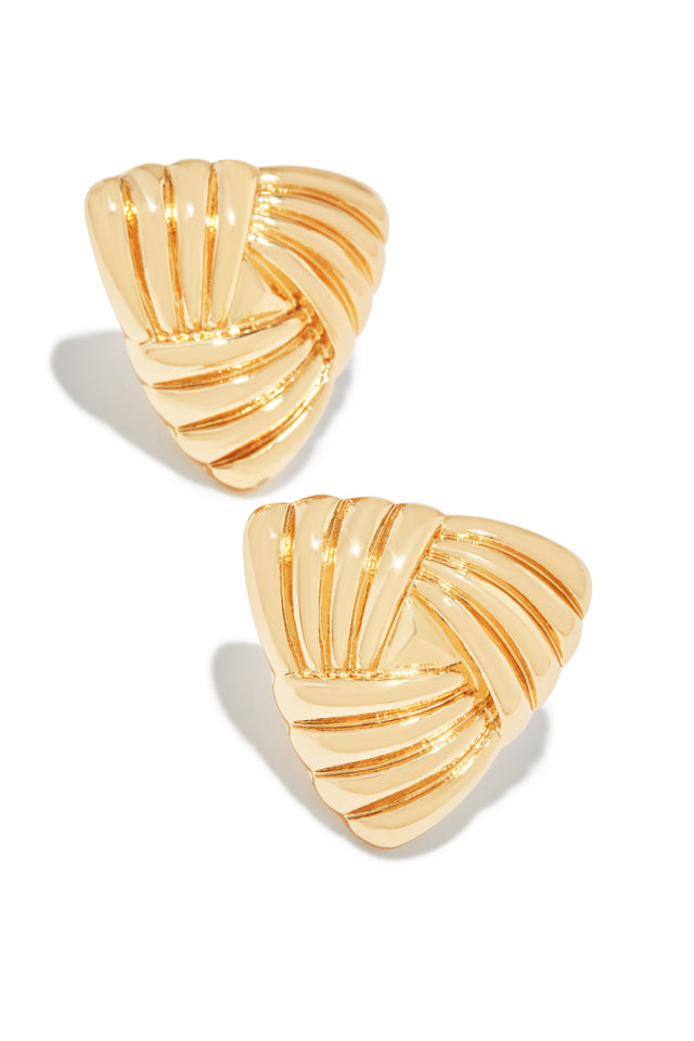 Load image into Gallery viewer, Julianna Triangle Statement Earring - Gold
