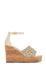 Load image into Gallery viewer, Paradise Nights Platform Wedges - Gold

