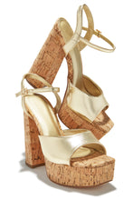 Load image into Gallery viewer, Elyna Platform Block Heels - Gold
