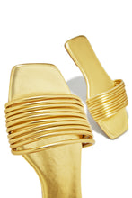 Load image into Gallery viewer, Metallic Gold Sandals
