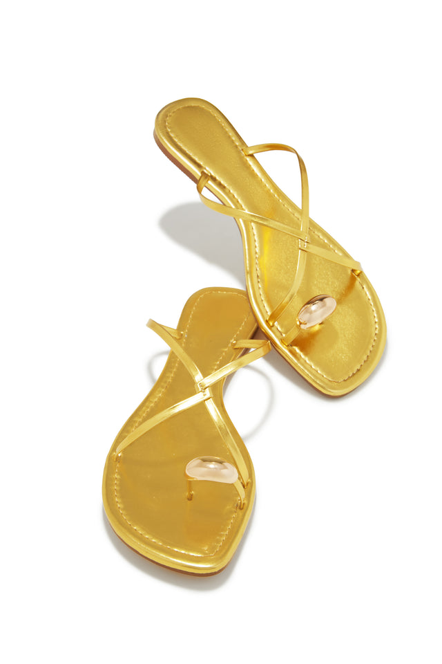 Load image into Gallery viewer, Summer Gold Sandal
