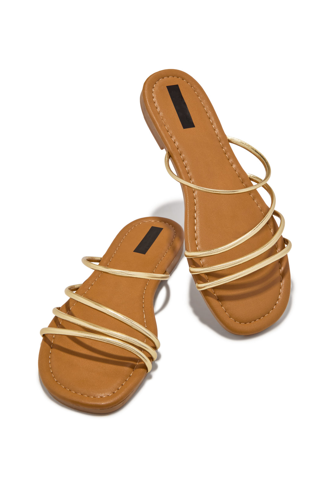 Sunny In Paradise Slip On Sandals - Gold